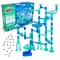 Marble Genius Marble Run Starter Set STEM Toy for Kids Ages 4 - 12 - 130 Complete Pieces (80 Translucent Marbulous Pieces and 50 Glass Marbles), Construction Building Block Toys, Theme (Ocean),